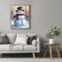 Posterizer 1 pcs-cute snowman in snowy wintery nature 8-Holiday Poster Collection-Landscape & Nature Art-Living Room Bedroom Decor- unframed wall ...