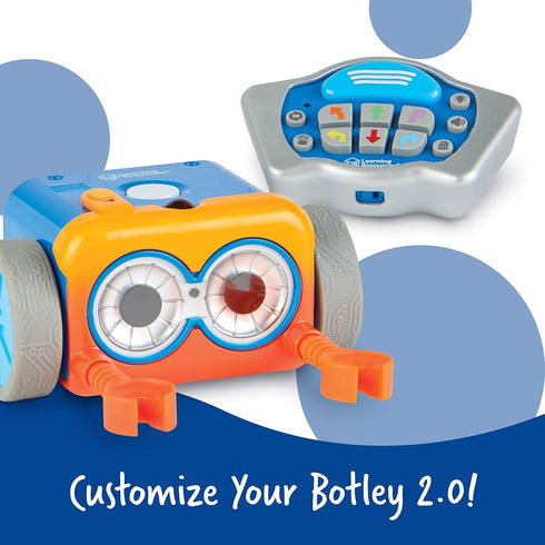 Learning Resources Botley The Coding Robot Red and Silver Facemask - Coding Robot Accessories, Botley Not Included...