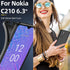 for Nokia C210 Case with Tempered Glass Screen Protector Slim Full-Body Silicone Bumpers Anti-Scratch Shockproof Protective Phone Case Cover for N...