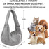 Dog Carrier Sling - Ultra Breathable Reversible Puppy Carrier Purse with Storage Pocket, Travel Safety Harness, Hand-Free Dog Sling Carrier for Ca...