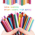 Gwybkq Mini Glitter Hot Glue Sticks 14 Colored for DIY Art Craft,4 inches 80 pcs...