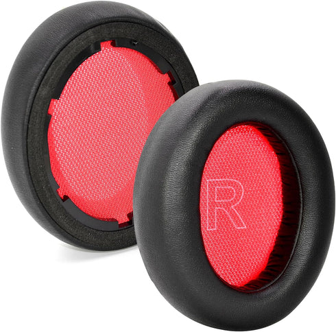 Life Q10 Ear Pads Replacement Ear Cushion Foam Soft Earpads Compatible with Anker Soundcore Life Q10 / Q10 BT Headphones Ear Cushion (Black/Red).....