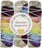 White Sage Sticks with Chakra Rose Petals - Natural Incense Sticks for Spiritual Cleansing, Home Fragrance, Witchcraft Supplies - 4" Long Bundles ...