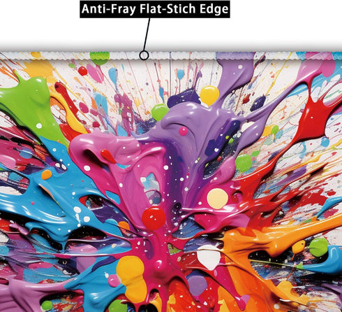 Colorful Splash Paint Design, Vibrant Color Mouse Pad Pretty Mouse Pad Small Mouse Pad for Laptop, 26x21cm...