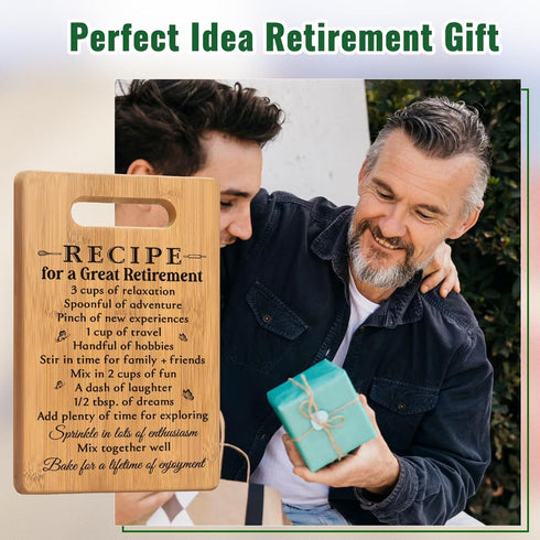 Retirement Gifts for Women, Happy Retirement Gifts for Female Coworker Teachers Nurses Boss Mom Grandma Friends Retirees, Recipe for A Great Retir...