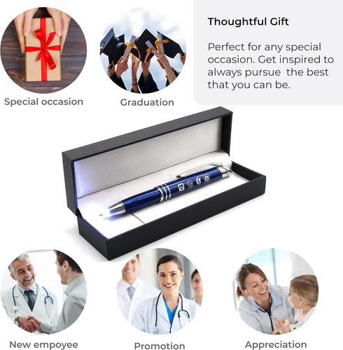 Inkstone Medical Inspirational Gift Pen with Quote Wherever the Art of Medicine is Loved, There is Also a Love of Humanity Multifunction Stylus Pe...