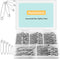 Huhuhero 340 Pack Safety Pins Assorted, Small and Large Safety Pins for Clothes Costume, 5 Different Sizes Nickel Plated Steel Pin Bulk, Sewing Cr...