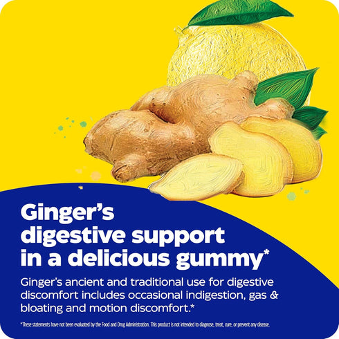 Enzymedica, Ginger & Vitamin B6 Gummies, Support for Occasional Nausea & Indigestion, High Potency, Equivalent to 200 mg Ginger Extract, 60 Count...
