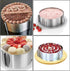 2 PCS 6 to 12 Inch Adjustable Stainless Steel Cake Mold Ring Set, Round Cake Mould Cake Mousse Ring Circle Mold DIY Pastry Cooking Supplies for Ba...