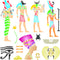Egyptian Stencil, 10 x 10 inch (M) - Classic Egypt Symbol Hyroglyphics Stencils for Painting Template...