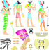 Egyptian Stencil, 10 x 10 inch (M) - Classic Egypt Symbol Hyroglyphics Stencils for Painting Template...