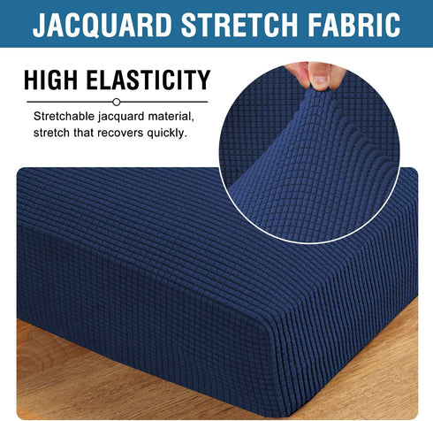 H.VERSAILTEX High Stretch Individual Seat Cushion Covers Sofa Slipcovers Couch Cushion Covers Sofa Covers Featuring Jacquard Textured Twill Fabric...