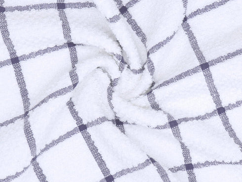 Cotton Grid Dish Cloths, Terry Cleaning Rags, 12 x 12 Inches, Light and Soft, Quick Drying Dish Rags, 8pc/Set (Purple)...