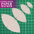 Orange Peel Leaf Quilting Template Set | Essential Quilting Supplies for Leaf-Shaped Designs | Includes Sizes 4", 3", 2", 1" | 1/8 Clear Acrylic |...