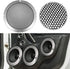 X AUTOHAUX 8" Speaker Grille Cover Mesh Trim Round Subwoofer Grille Horn Protective Guard Silver Tone Car Auto Stereo Accessories...
