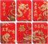 60pcs Red Envelopes 2024 Dragon Chinese New Year Money Pockets Lucky Hong Bao Money Envelopes Cash Packets for New Year Spring Festival Weeding...