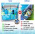 Above Ground Pool Hanging Bag Poolside Storage Basket Organizer Mesh Pool Toy Holder Pool Accessories Pockets Organizer Fits 2.3 Inch or Less Top ...