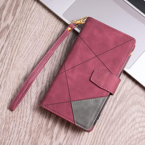UEEBAI Wallet Case for Samsung Galaxy S21 FE 5G, Vintage Premium PU Leather Cover Flip Case with Card Slots Magnetic Closure Zipper Pocket Kicksta...