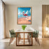 Posterizer 1 pcs-Flamingo on Beach With Starfish-Landscape & Nature Art-Art for Animal Lovers- Decor for Beach House- unframed wall art...
