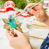 Sggvecsy Unfinished Wooden Snowflakes Ornaments, 36Pcs Christmas Tree Hanging Decoration Wood Cutouts DIY Craft Snowflake Shaped Embellishments Xm...