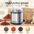 Herb Grinder Spice Grinder, 200 w Herb Grinder with Stainless Steel Blade and Cleaning Brush, Compact Size Electric Grinder for Herbs and Spices -...