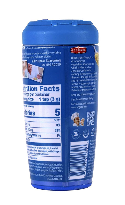 Podravka Vegeta Seasoning Shaker No MSG, 6 Ounce (170 g)...