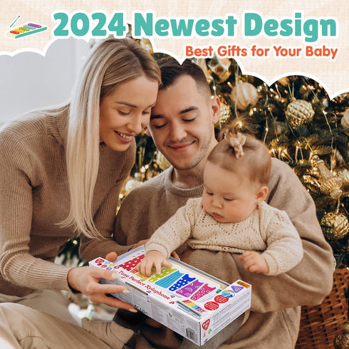 PLAY 2 in 1 Baby & Toddler Toys for Ages 2-4, Baby Piano & Xylophone Musical Toys for Toddlers 1-3, 1 2 3 4 Year Old Baby Boy & Girl Birthday Gift...