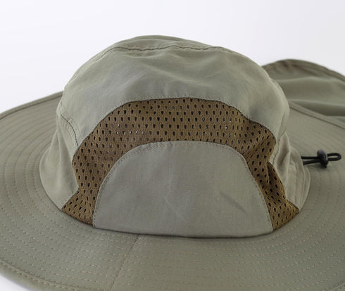 Home Prefer Sun Hats for Men Women Fishing Hat UPF 50+ Wide Brim Bucket Hat UV Protection Hat with Neck Flap Garden Beach...