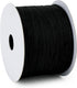 Black Wired Ribbon 2.5 Inch x 10 Yard Metallic Sheer Wired Ribbon Crinkle Wired Ribbon for Wreaths and Bows, Rustic Wedding, Gift Wrapping, Farmho...