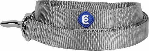 Blueberry Pet Essentials Matching Martingale Dog Collar and Leash Set in Flint Gray, Heavy Duty Nylon Adjustable Collars with 5 ft Leash for Mediu...