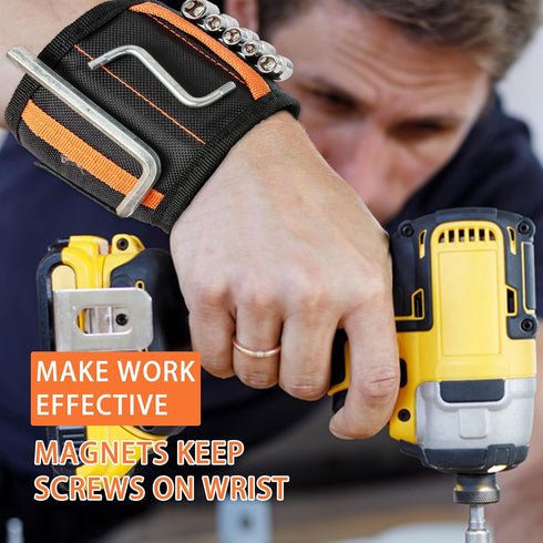 Magnetic Wristband for Holding Screws, Drilling Bits, Nails, Stocking Stuffers Gifts for Men Father's Day Gift Christmas Gifts for Dad Birthday Gi...