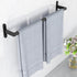 24 Inch Matte Black Towel Bar for Bathroom, Towel Racks for Bathroom Wall Stainless Steel, Heavy Duty Bathroom Towel Rod Wall Single Towel Bar...