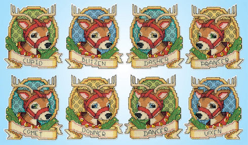 Design Works Crafts Reindeer Counted Cross Stitch Ornament Kit...