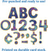 Carson Dellosa 219-Piece 4 Inch Galaxy Marble Cutout Letters for Bulletin Boards, Numbers, Punctuation & Symbols, Space Themed Bulletin Board Lett...