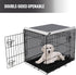 Dog Crate Cover for Wire Cages 24 Inch Indoor Breathable Polyester Pet Kennel Cover Machine Wash & Dry Double Door Small (Cover Only)...