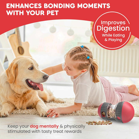 Enhanced Dog Treat Dispenser Toy-Premium Snoop Dog Toy-Puzzle Feeder Dog with Adjustable Food Dispenser Suitable for Interactive Small-Medium and ...