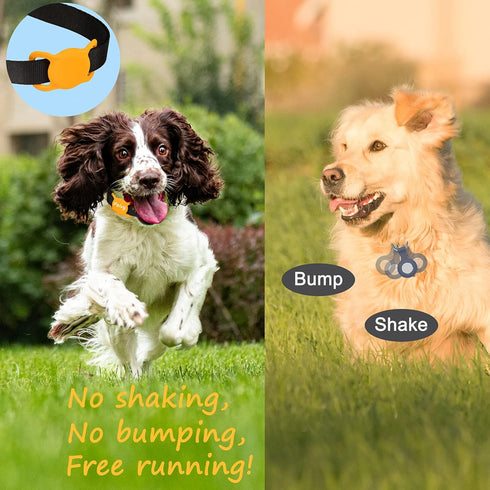 Protective Airtag Case for Dog Collar, Pet/Dog Collar Holder Case Compatible with Apple AirTag, Waterproof Airtag Loop for GPS Tracker Lightweight...