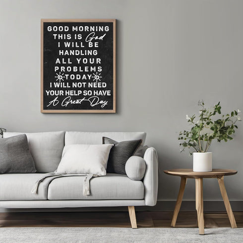 Posterizer 1 pcs-encouraging message from God-rustic decor-Religious Posters-Motivational & Inspirational Art-Gifts for Christians-Living Room Bed...