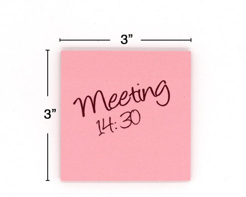 Emraw Sticky Notes Stick It Stickies, Plain Small 3" x 3" Square Pastel Watercolor Removable Self Stick On Note Memo Pad for Office, Home, School ...