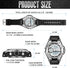 Men's Watches for Men Sports Outdoor Waterproof Military Watch Analog Digital Display Tactics Watch with LED Alarm Stopwatch Hourly Chime Multi-Fu...