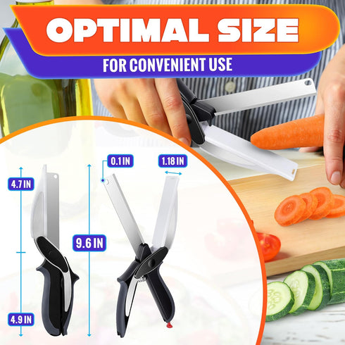 Vegetable Chopper Kitchen Scissors - Vegetable Scissors Food Cutter Quick Vegetable Cutter Knife Fruit Cutter Tools - Vegetable Slicer Food Choppe...