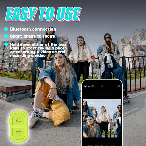 Tiktok Trending Bluetooth Smart Scrolling Ring Kindle App Remote Page Turner with Cell Phone Stands Wireless Camera Shutter Selfie Button - Compat...