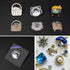 50 Pairs Metal Pin and Pin Backings, 8mm Length 4mm Width Blank Pins for DIY Enamel Pins Jewelry Gift Craft Making...