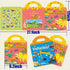 Reusable Sticker Book for Kids 2-4, 2 Sets Vehicle & Dinosaur Sticker Busy Book Educational Learning Toys Travel Stickers Quiet Activity Books for...