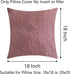 Demetex Rose Pink Pillow Covers 18x18 Set of 2 Super Soft Furry Throw Pillows Decorative Pillowcases for Couch Wedding Party Decor, 18x18 inch, Ro...