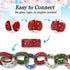 300 Christmas-Themed Paper Chain Strips for Crafting. No Glue or Tape Needed. Kid Friendly & Family Fun. 10 Winter Patterns. Yields Over 50 Feet o...