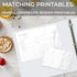 Samsill Recipe Binder Full Page 8.5 x 11 Kit, 1 Inch D-Ring, Marble Design...