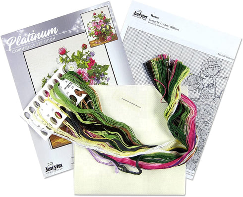 Janlynn Roses Counted Cross Stitch Kit...