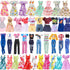 16 Pcs Doll Clothes and Accessories for Doll, 11.5 Inch Doll Outfit Collection Including 3 Short Skirts 2 Sequin Skirts 2 Sets 3 Tops 3 Pants 3 Fl...