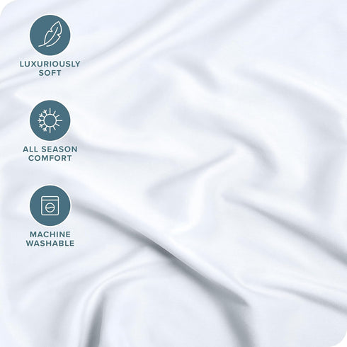 Bare Home Fitted Bottom Sheet Full Size - Premium 1800 Microfiber - Ultra-Soft Hotel Luxury - Deep Pocket - Durable and Long Lasting (Full, White)...